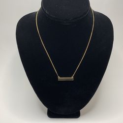 Tag Necklace Gold Plated (14k)