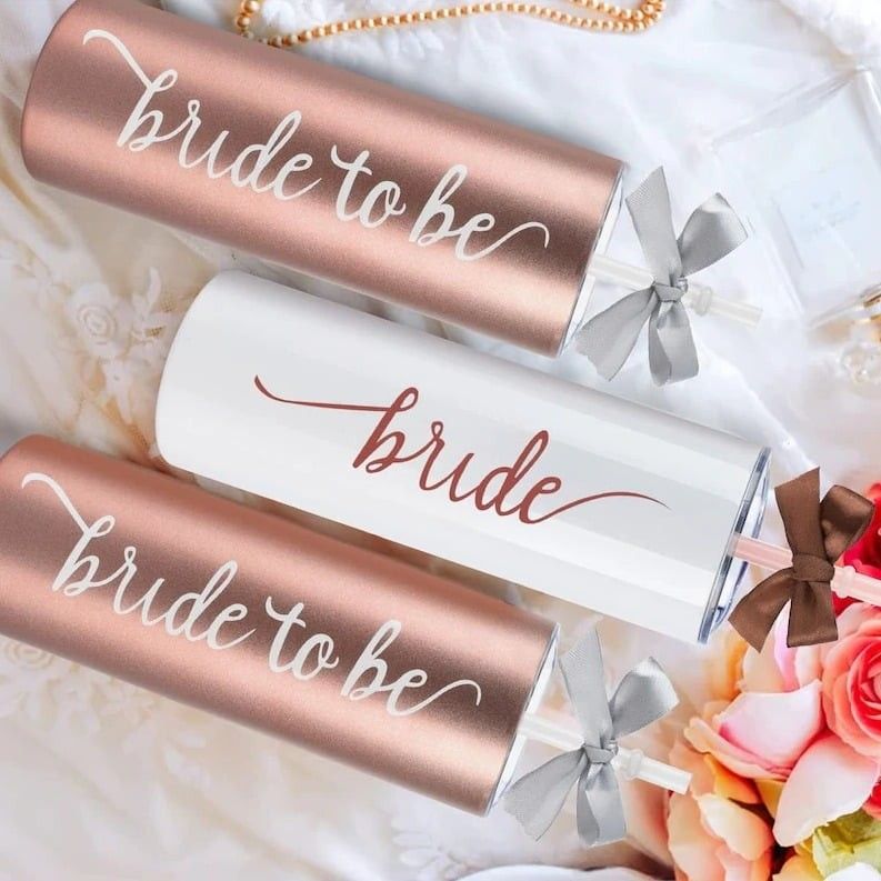 NEW Zonegrace 6 Pack Bride To Be Skinny Tumbler
