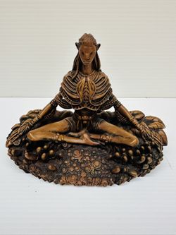 Disney Bronze Meditation Sculpture Navii River Ride Statue