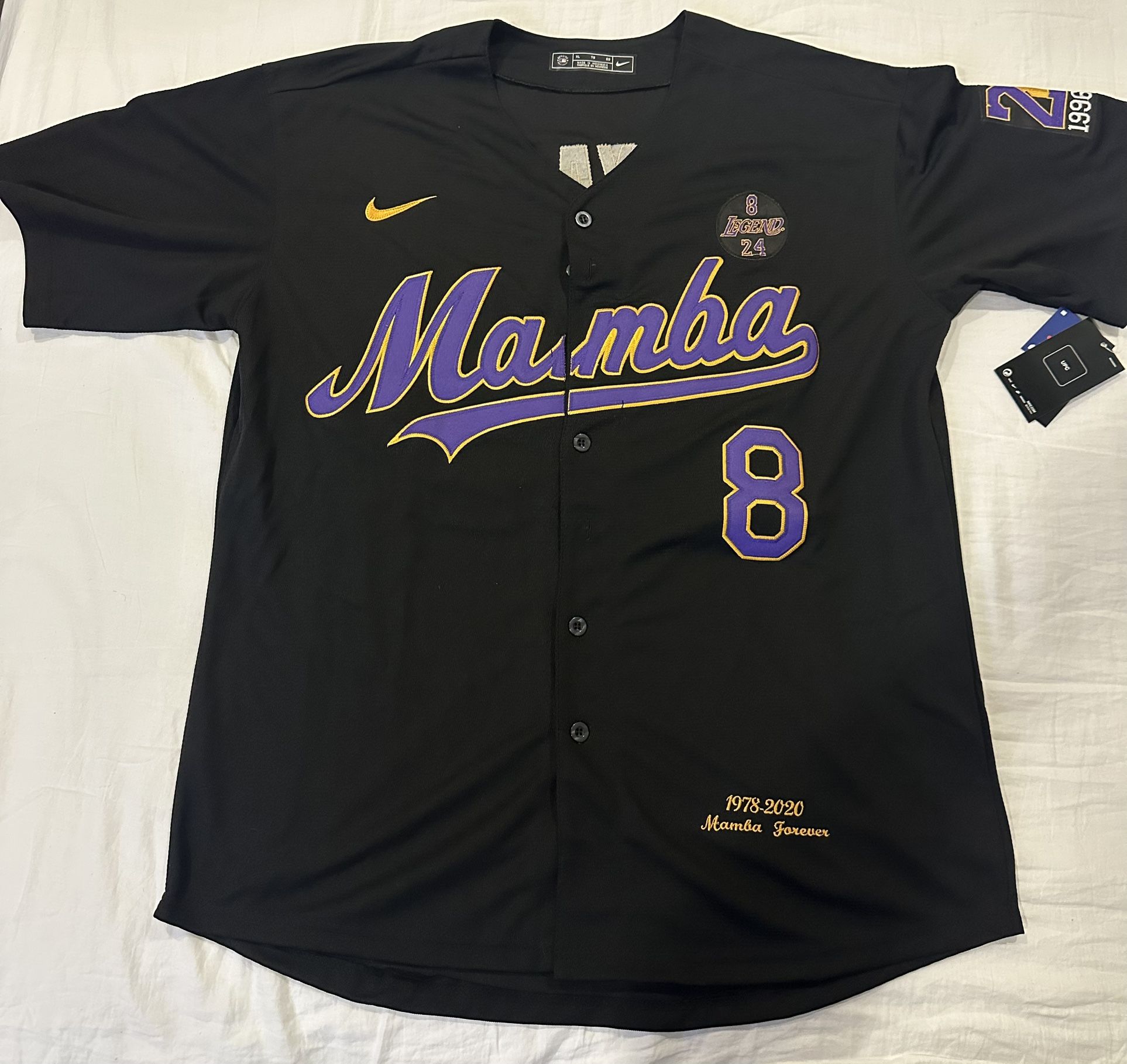 Kobe Bryant Mamba Baseball jersey