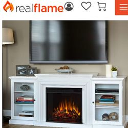 REAL FLAME FREDERICK ELECTRIC FIREPLACE MEDIA CABINET