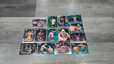 UFC TOPPS STADIUM CLUB 14 CARDS LOT ROOKIES RARE SILVER