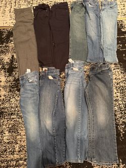 10 Pairs Boys Kids Pants Jeans Size 8 (medium)