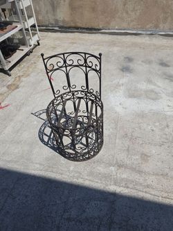 Antique metal chair