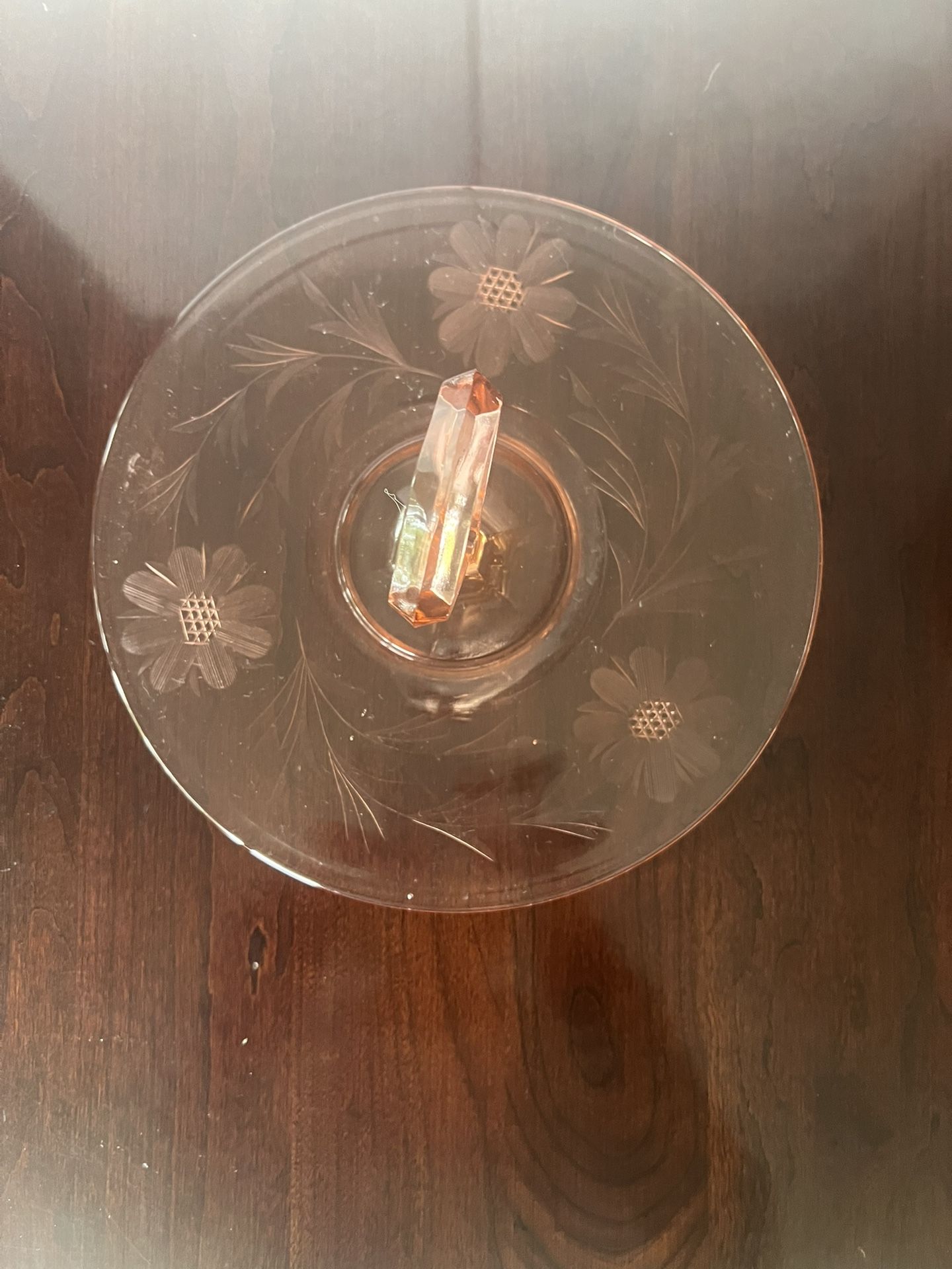 Beautiful Antique Pink Depression Glass Serving Piece Kitchen & Dining