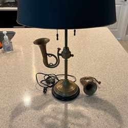 Brass desk lamp
