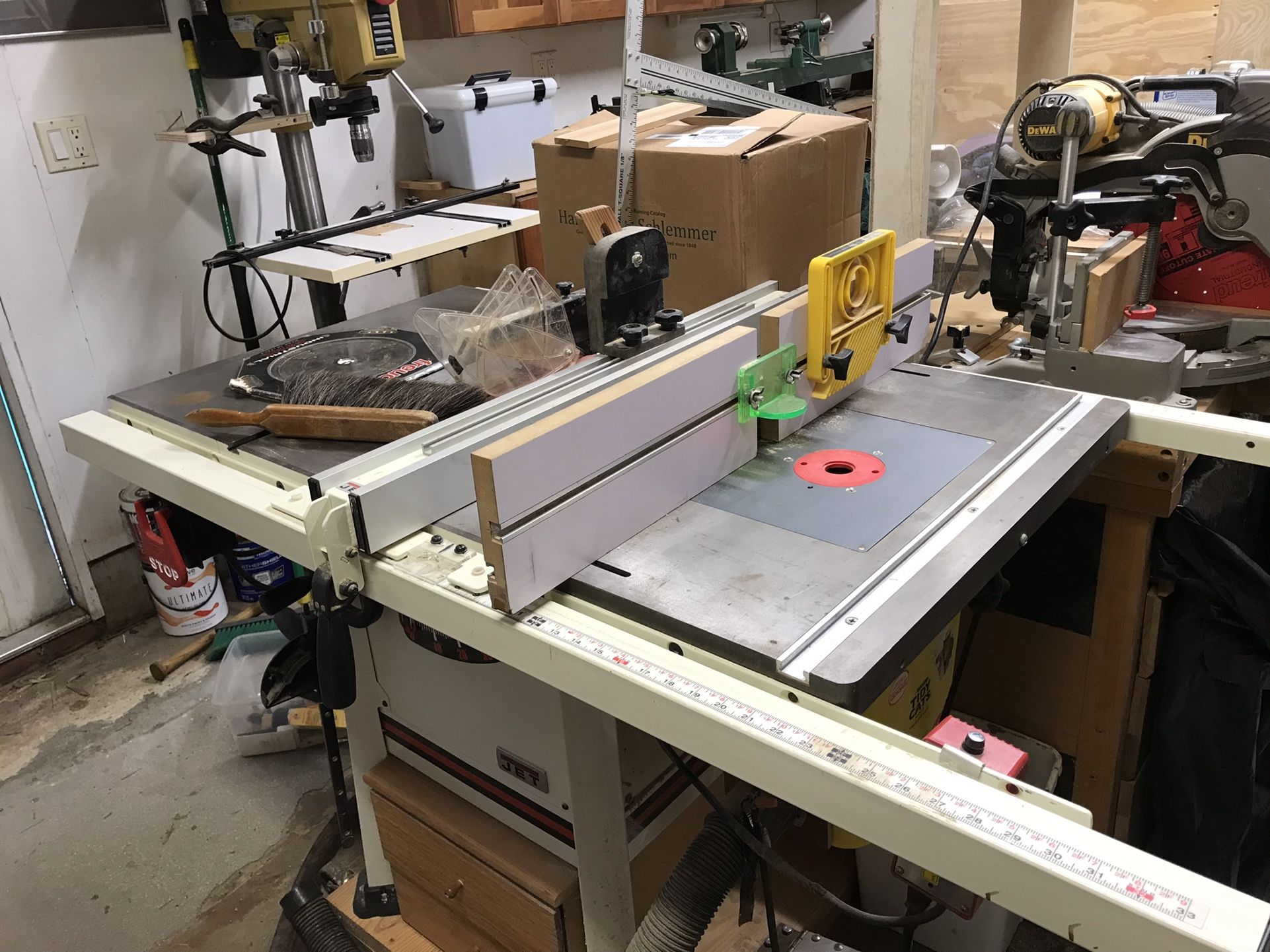 Jet Table Saw And Router Table 