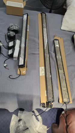 $600 obo Package deal of multiple LED light bars, pod lights with mounting hardware ...$600 obo