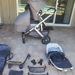 UPPAbaby Vista V2 Stroller with Bassinet, Rumble Seat & Piggyback