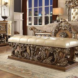 Seraphine Antique Gold/Perfect Brown Bench / HD-BEN8018