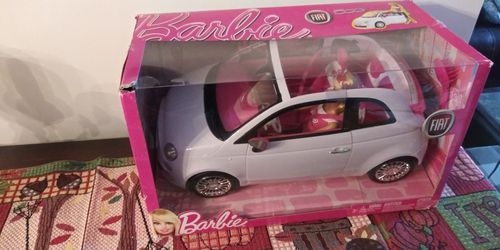 Barbie Fiat with Barbie Doll - White with Pink Interior Brand NIB for Sale in Chicago, IL - OfferUp