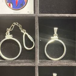 Silver Coin 🪙 Keychains/bezels
