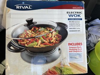 *New In Box* ELECTRIC WOK CHEF SKILLET STAINLESS STEEL