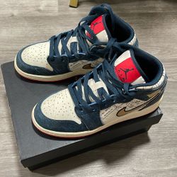 Air Jorden 1s Big Kids Size 4.5Y
