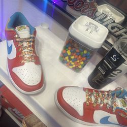 Nike Dunk Lows Fruity Pebble Edition By  Lebron 