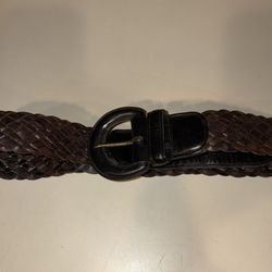 Women’s Large Coach Deep Brown Leather Belt