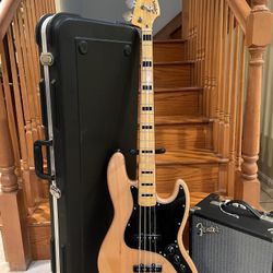 Squier Classic Vibe Jazz Bass W/ Hardshell Case, Fender Rumble 15 (Brand New)