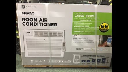 GE 18,000 BTU 230-Volt Smart Window Air Conditioner AC with Remote NEW in Box!!