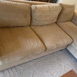 Couch with chaise