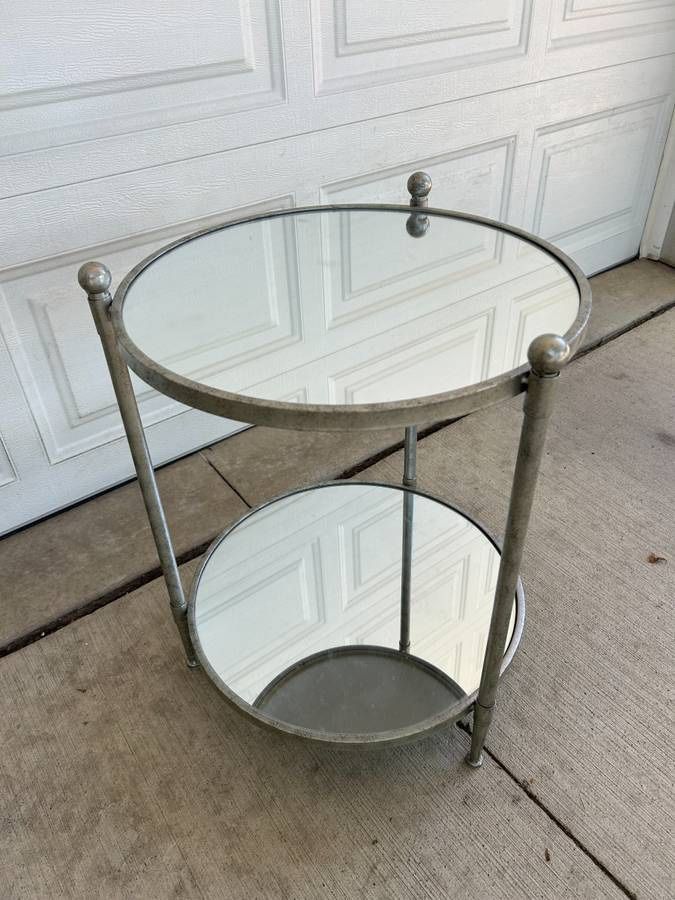 Mirror End Table