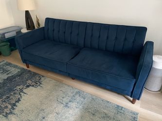 FREE – Navy Blue Convertible Sofa Bed / Futon  - Playa Del Rey