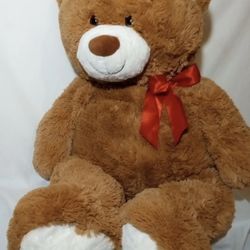 32" plush brown teddy bear