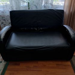 Curb Alert- Free Pleather Sofa Bed Couch Loveseat 