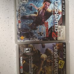 Uncharted 2 Among Thieves PS3  Uncharted 3 Drake's Deception PS3 