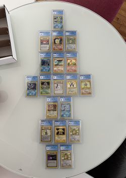 Lot Of Pokémon Base Set And Jungle Slabs Graded By CGC