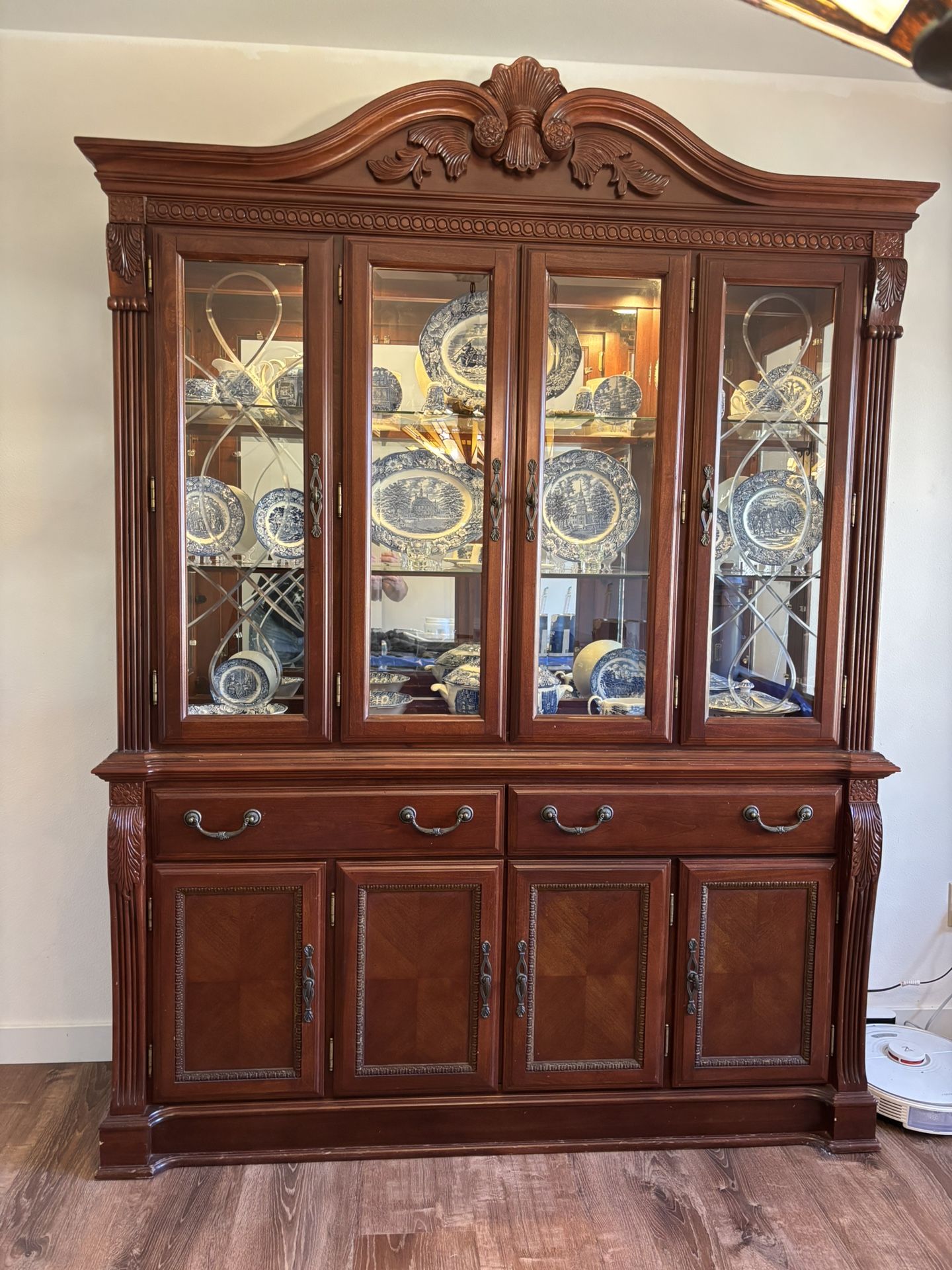 Cherry China Hutch And Buffett.