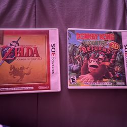 Selling Zelda: Ocarina of Time 3D & Donkey Kong Country Returns 3D– 3DS