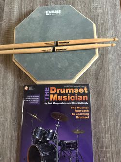 Learn to play drums 🥁  Sticks, pad and instruction book