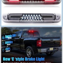 Clear Lens LED Brake Light compatible with Silverado/Sierra 2007-2013 1500/1500HD
