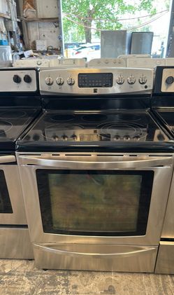 Stainless Steel Kenmore Electric Stove GlassTop