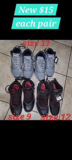 New Men's shoes size 9/11/12 for ONLY $15 each pair