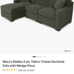 Free Macys Radley Sectional sofa 