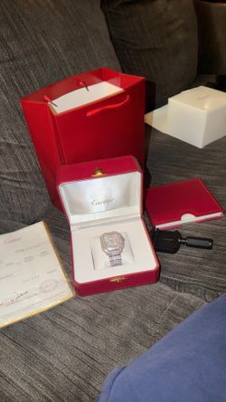 Moissanite Cartier santos watch