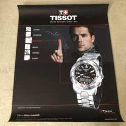 Tissot T-Touch retail display advertising poster (Authorized Dealer display)