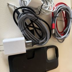 iPhone 13 Pro Wallet Case and Cords