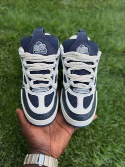 Louis Vuitton Navy Low Tops Men's Sz 8.5 Marco