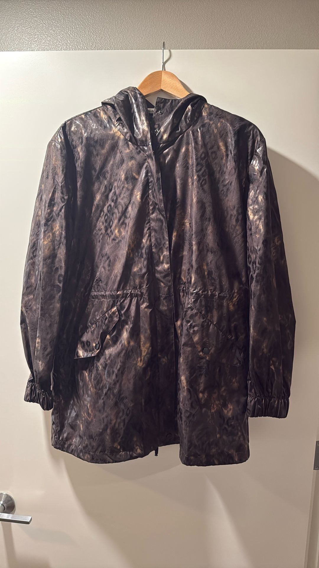 Brown Leopard Rain Jacket