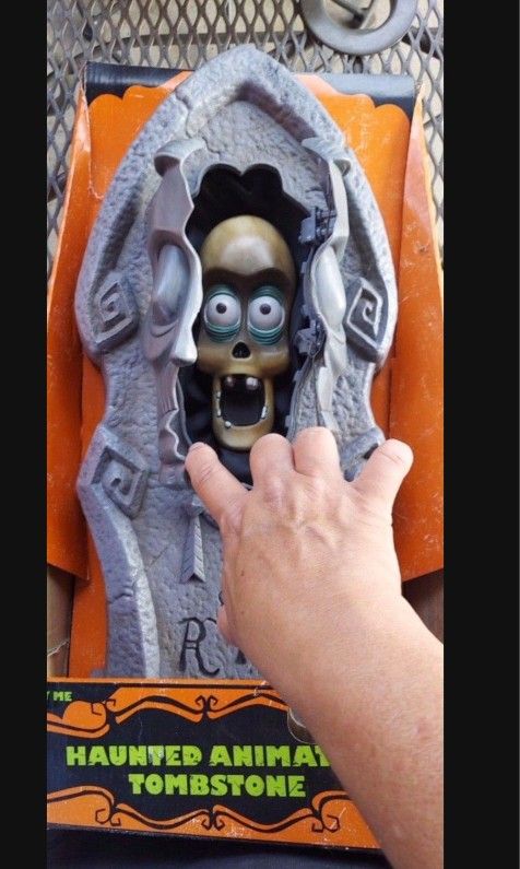 Tombstones Holloween Decorations Haunted Animated Tombstone About 20inches