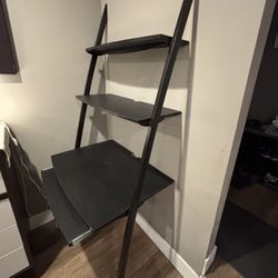 Ladder Leaning Desk - Book Shelf and Computer Desk