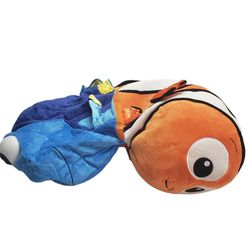 Disney Parks Flipz Finding Nemo and Dory Reversible Flip Plush Toy Large 22"