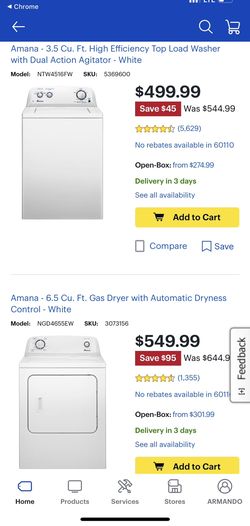 Washer and Dryer (Amana)
