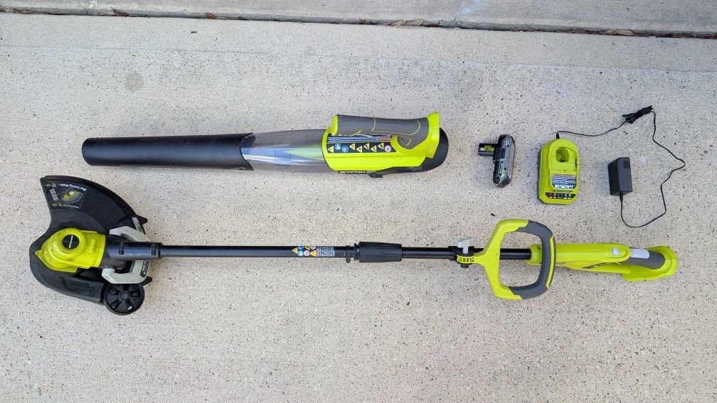 Ryobi 13in Cordless Battery String Trimmer/Edger Blower