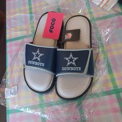 Dallas Cowbowys Foco Brand Velcro Slides