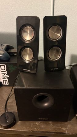 Insignia Sound System, Subwoofer + 2 speakers + volume control