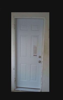 New exterior door