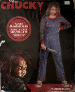 Chucky Halloween Costume Adult XL 14-16
